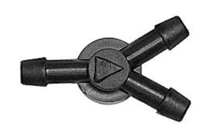 slika 50/0282 Nepovratni ventil prskalice vetrobranskog stakla trokraki Alfa Romeo Giulieta-Alfa Romeo 145-146-147-155-Alfa Romeo Spyder-Fiat Panda-Fiat Punto-Fiat Tipo-Fiat Tempra-Fiat Palio-Fiat Ducato-La