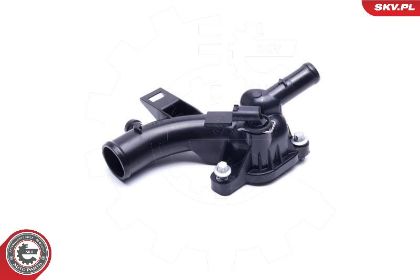 slika 20SKV609-Kućište termostata Opel Adam 1.2-1.4-Opel Astra J 1.4-Opel Astra K 1.4-Opel  Corsa D 1.2-1.4-Opel Corsa E 1.2 -1.4-Opel Meriva B 1.4-zamenski rezervni deo