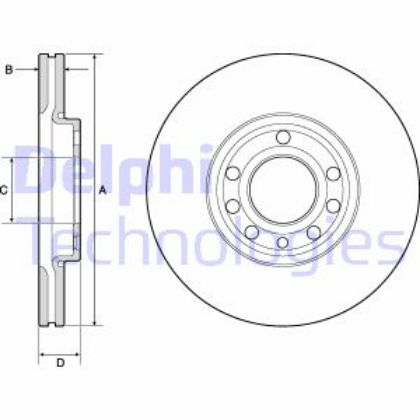 slika BG3713-Disk kocini prednji ventilirajuci-Fiat Croma 120 KS 05--zamenski rezervni deo