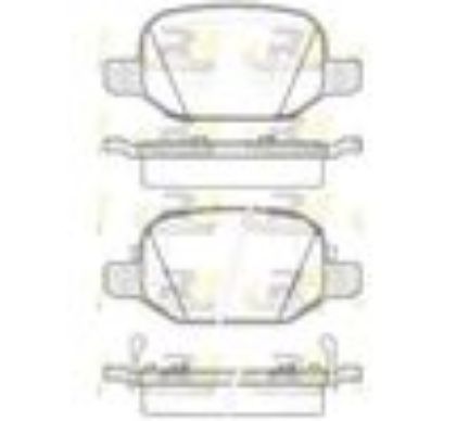 slika 2727.52-Pločice kočine zadnje Fiat 500 L 1.3 D Mjet  Fiat Panda 0.0-1.2-1.3 D Mjet-zamenski rezervni deo