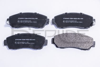 slika 27HO040-Pločice kočione prednje Honda CR-V III 2.0 i-VTEC -Honda CR-V IV 1.6 i-DTEC-CR-V  V 1.5 AWD-1.5 VTEC-2.0 e-CVT Hybrid
