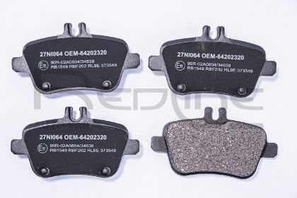 slika 27NI064-Pločice kočione zadnje Infiniti Q30-Mercedes CLA-Mercedes Classe A W176-Mercedes B Classe W242-W246-Mercedes GLA-Mercedes SLK-zamenski rezervni deo