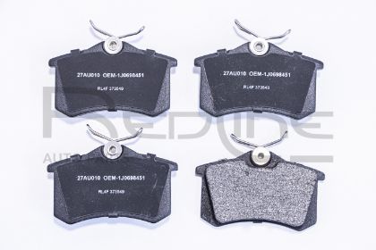 slika 27AU010-Pločice kočione zadnje Audi A1-Audi A2-Audi A3-Audi A4 B5-Audi A4 B6-Audi A4 B7-Audi A6 C4-C5-Audi A8-Audi TT-DS3-DS4-Ford Galaxy-Lancia Phedra-MG ZS-Opel Corsa F-Peugeot 1007-Peugeot 2008